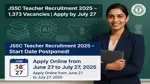 JSSC Teacher Recruitment 2025
