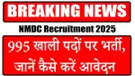 NMDC Recruitment 2025 Notification